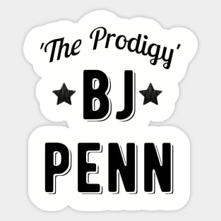 BJ Penn The Prodigy Sticker